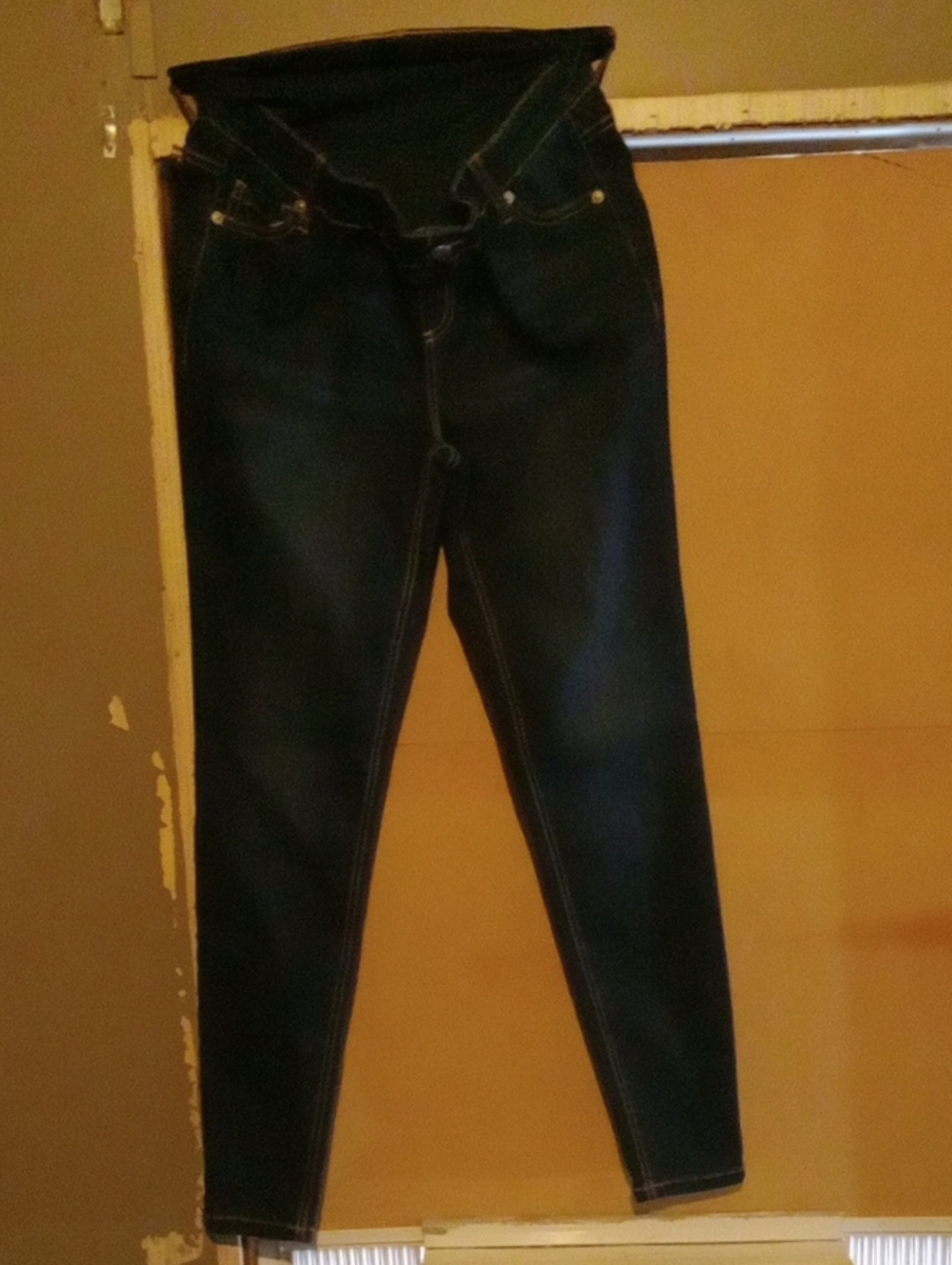 Time and Tru Dark Blue Skinny Jeans Size 4-6  Small MATERNITY